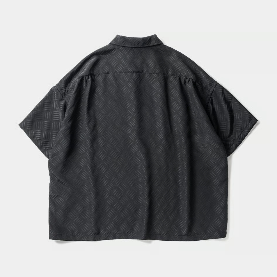 タイトブース　M CHECKER PLATE HALF ZIP SHIRT TIGHTBOOTH - CHECKER PLATE HALF ZIP SHIRT - SHRED