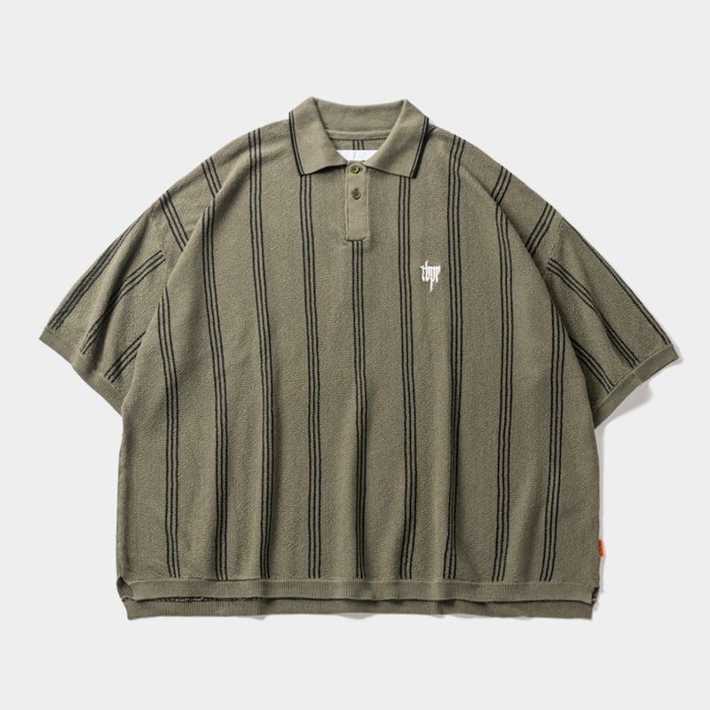 TIGHTBOOTH | タイトブース | STRIPE KNIT POLO | ニットポロシ