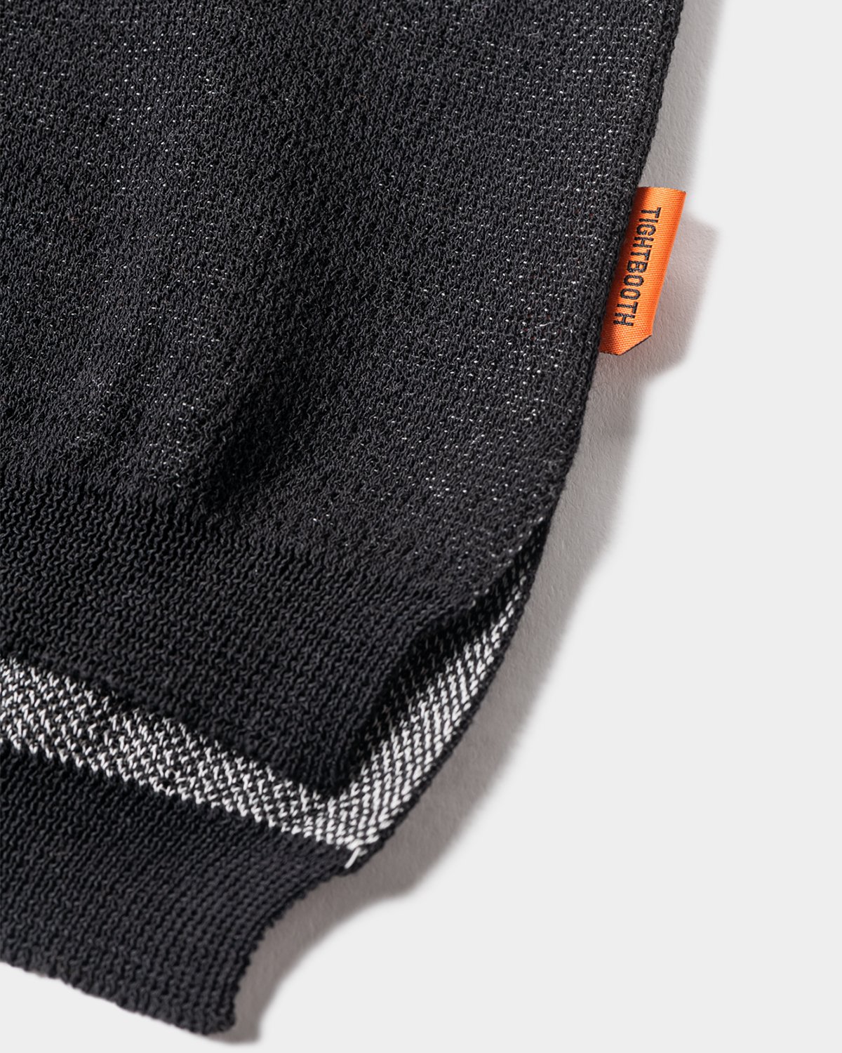 TIGHTBOOTH ダークグレー ニット ポロシャツ TIGHTBOOTH ダークグレー ニット ポロシャツ TIGHTBOOTH