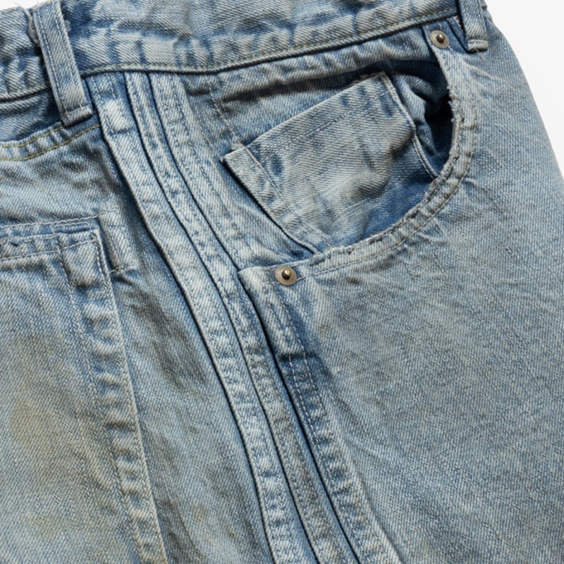 ROTOL | ロトル | TRIPLE SEAMS 6P DENIM BORO | ハードダ ROTOL | ロトル | TRIPLE SEAMS 6P DENIM BORO | ハードダ