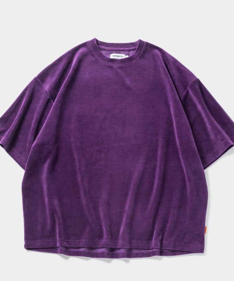 TIGHTBOOTH BITE VELOUR 7分丈 ベロア Tシャツ XL TIGHTBOOTH | VELOUR T-SHIRT | ベロアTシャツ | improve