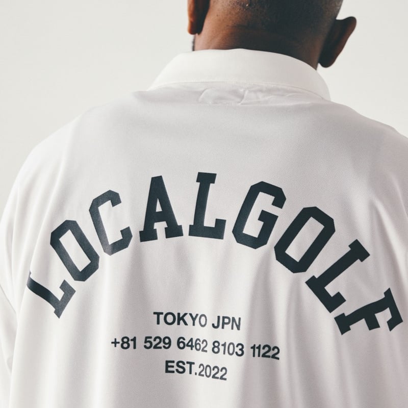 LOCAL GOLF ゴルフ　ベースボールシャツ　メッシュ　アーチロゴ　M L Local GOLF | ローカルゴルフ | BD Arch L/S POLO | ポロシャツ