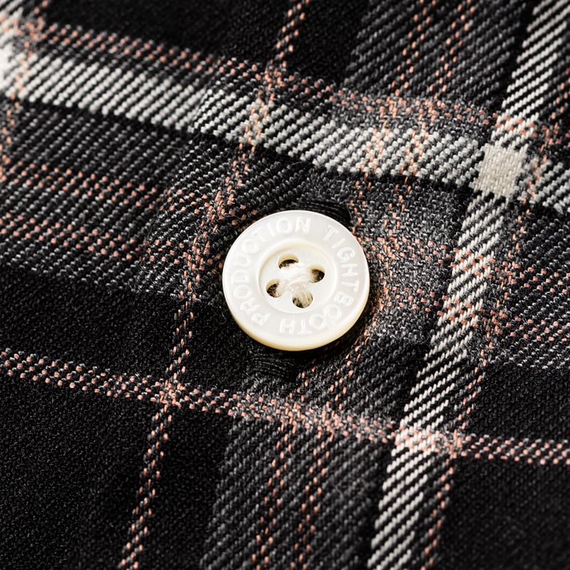 TIGHTBOOTH フランネルシャツ Lサイズ オレンジ黒チェック TIGHTBOOTH