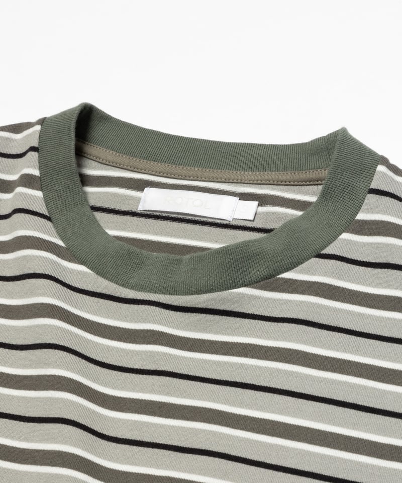 ROTOL | ロトル | WIDE TWIST LONG SLEEVE TEE BORDER