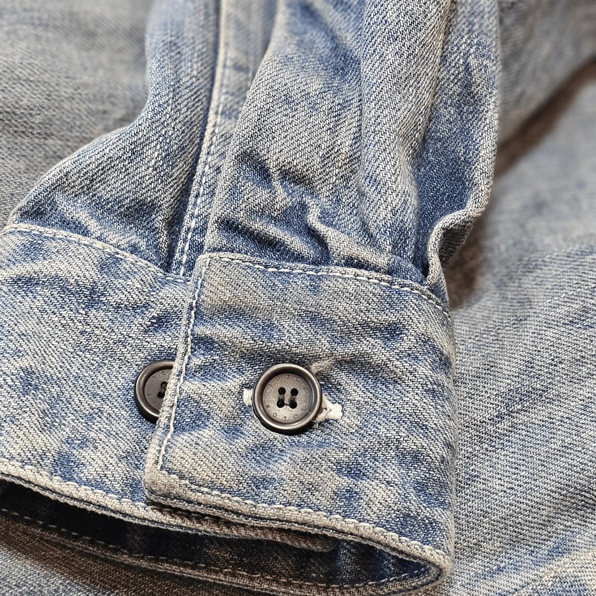 ROTOL | ロトル | SNAP BUTTON DENIM SHIRT DAMAGE |