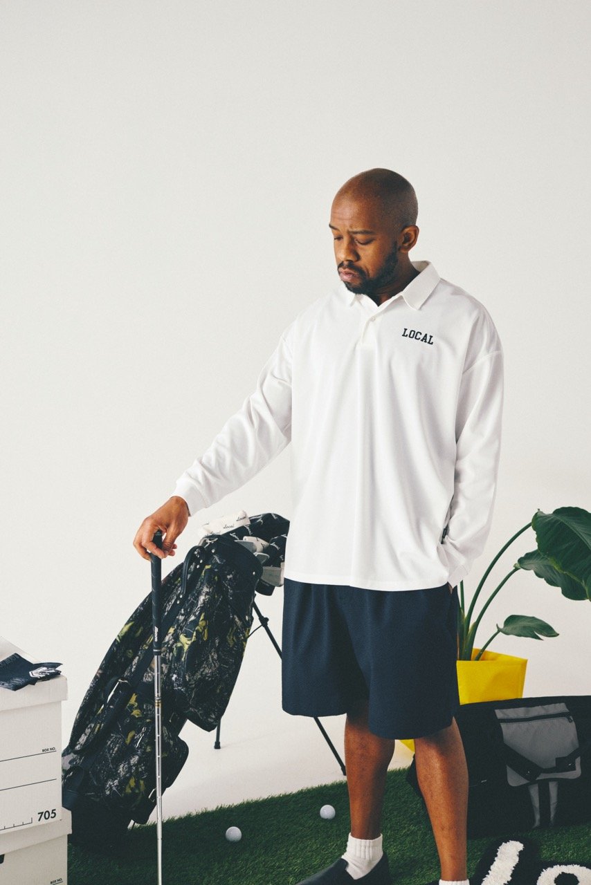 local golf ボーダー　ポロシャツ　ゴルフ　ローカルゴルフ Local GOLF | ローカルゴルフ | BD Arch L/S POLO | ポロシャツ