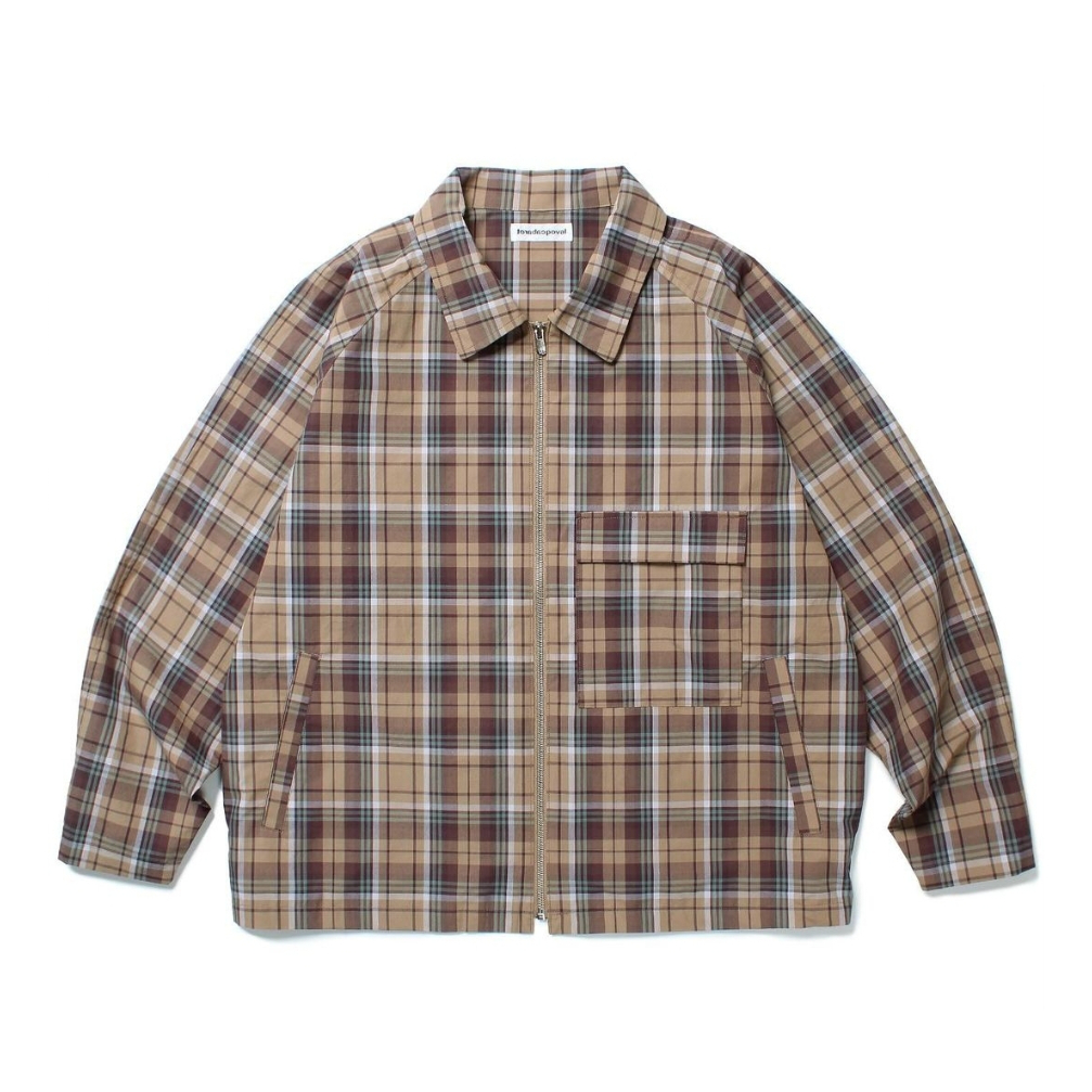 ジャケット・アウター CABARET POVAL Stain Collar Shirt Cabaret Poval | キャバレーポバール | Plaid Stain Shirt |