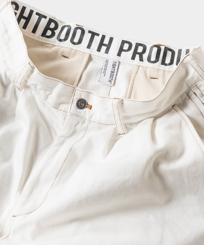 タイトブース　デニム　バルーンパンツ　白 TIGHTBOOTH | タイトブース | DENIM BALLOON PANTS | デニム