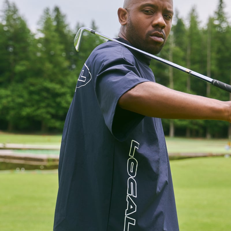 LOCAL GOLF ローカルゴルフ 半袖ポロシャツ S/M ブラック Local GOLF × 10匣 | OG Logos S/S POLO | Black