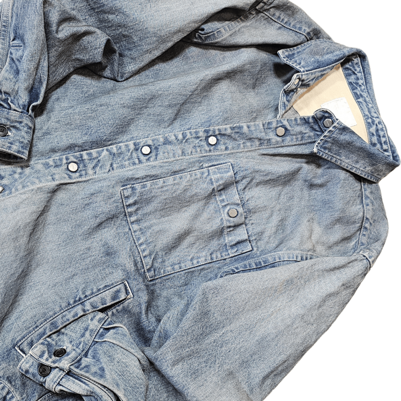 ROTOL | ロトル | SNAP BUTTON DENIM SHIRT DAMAGE |