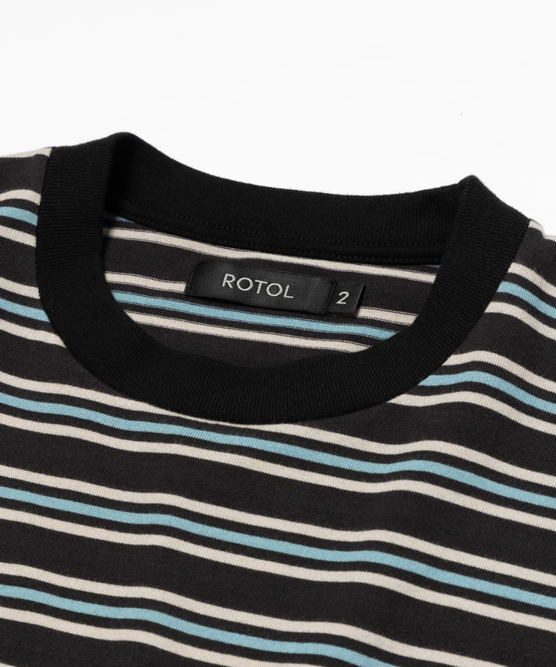 ROTOL | ロトル | WIDE TWIST LONG SLEEVE TEE BORDER