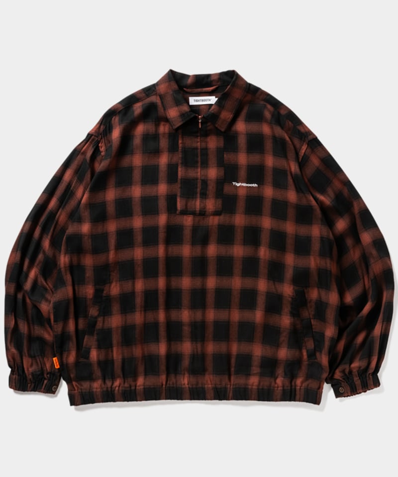 TIGHTBOOTH | タイトブース | PLAID HALF ZIP L/S SHIRT
