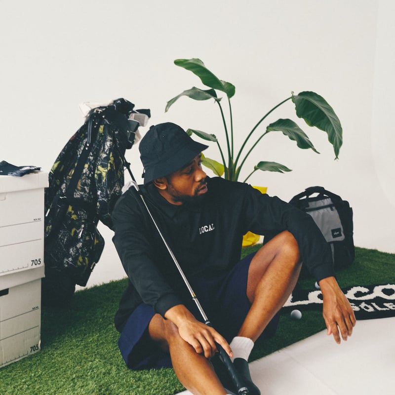 LOCAL GOLF ローカルゴルフ Melton Varsity JKT Melton Varsity JKT | Black – Local GOLF