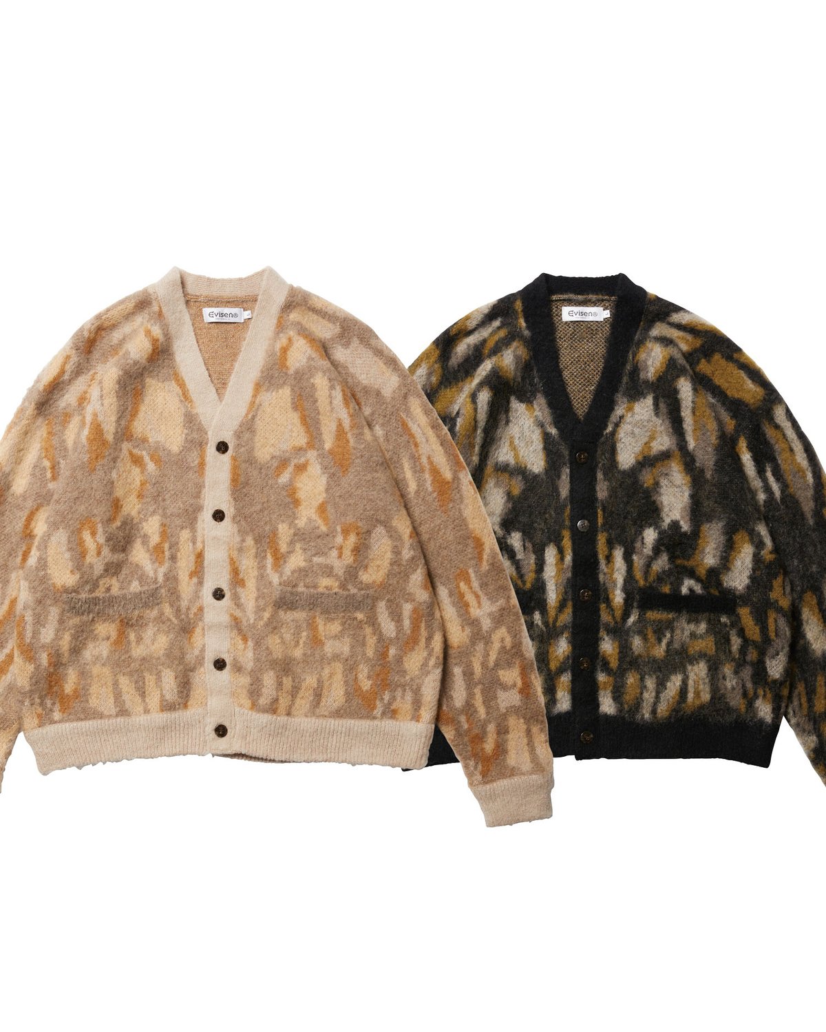 Evisen Skateboards ベロアカーディガン 黒L セール】【EVISEN / エビセン】EVIJO MOHAIR CARDIGAN