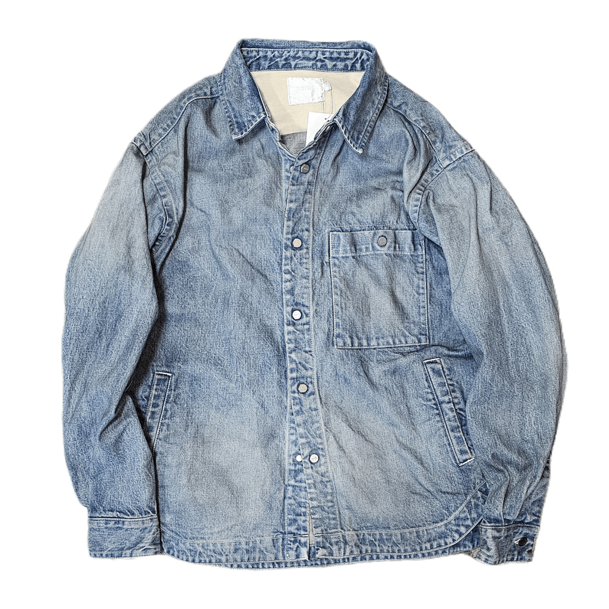 ROTOL | ロトル | SNAP BUTTON DENIM SHIRT DAMAGE | ...