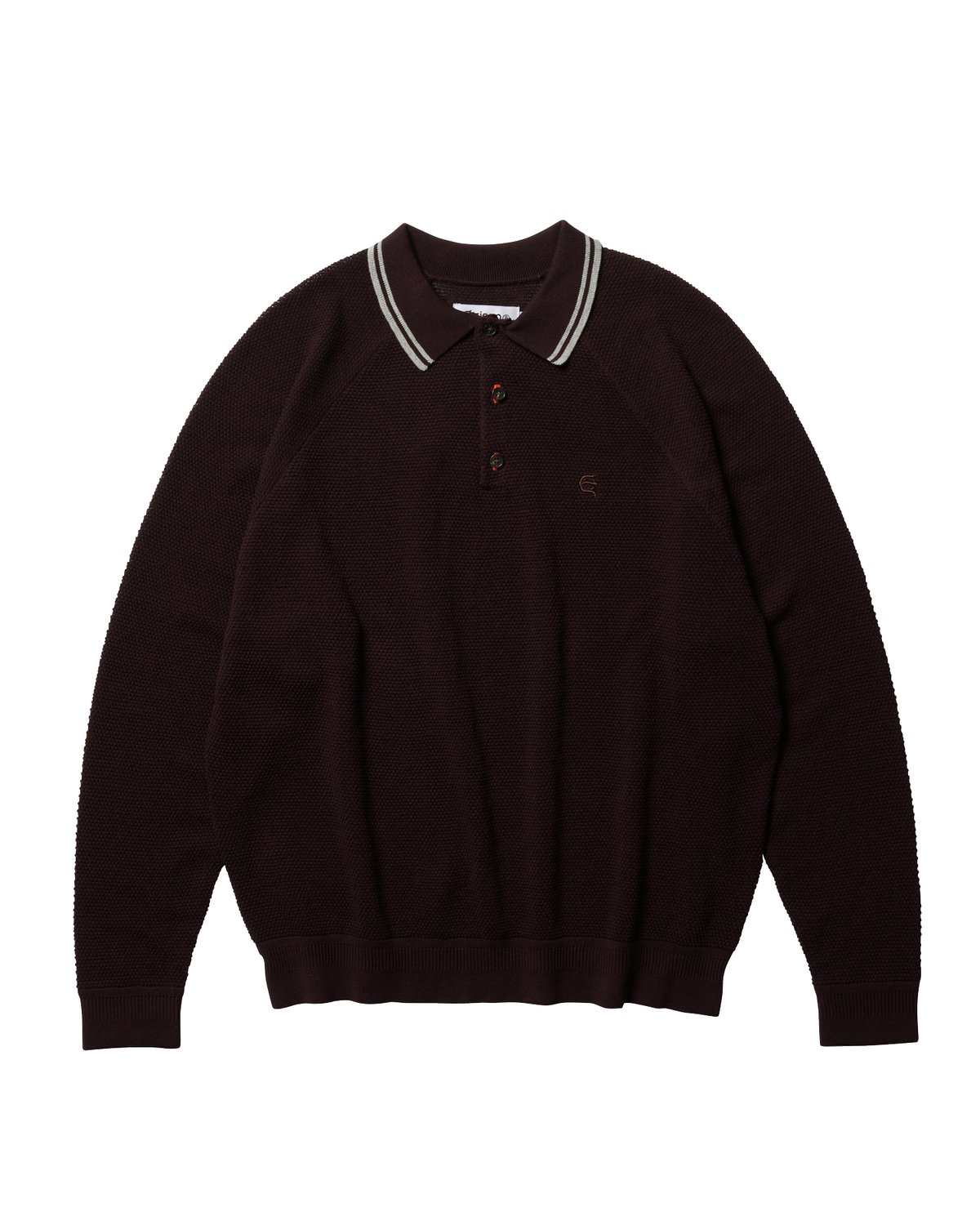 【2021FW】 エビセンスケートボード 善悪ニットポロシャツ ラグラン M Evisen Skateboards | エビセンスケートボード | GIVE ME POLO