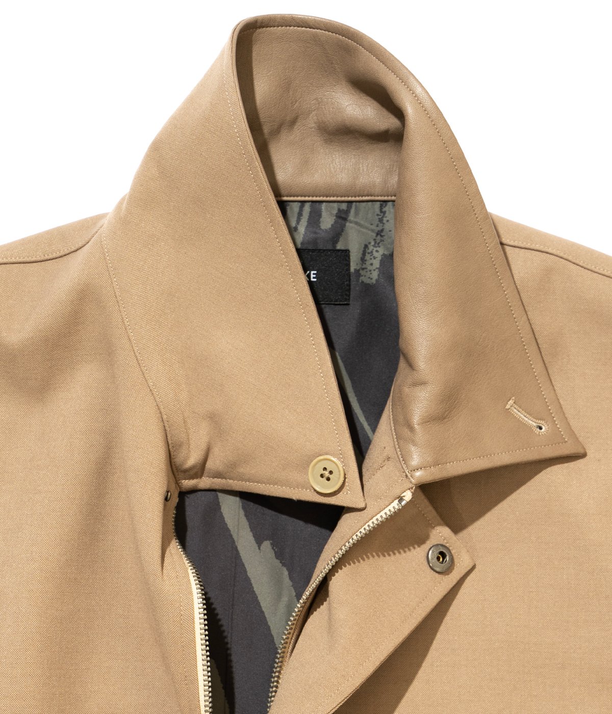 Deluxe デラックス STRANGER ジップ ブルゾン L 襟レザー fit=scale-down,w=1200