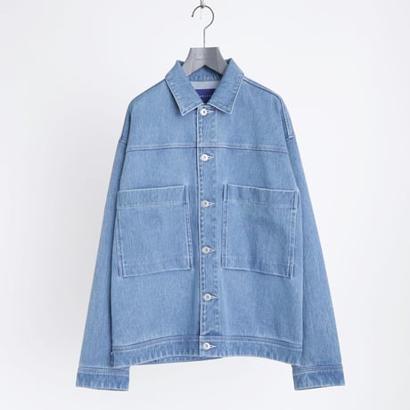 CURLY | カーリー | DENIM TRUCKER JACKET -used washed- | ニットデニムジャケット