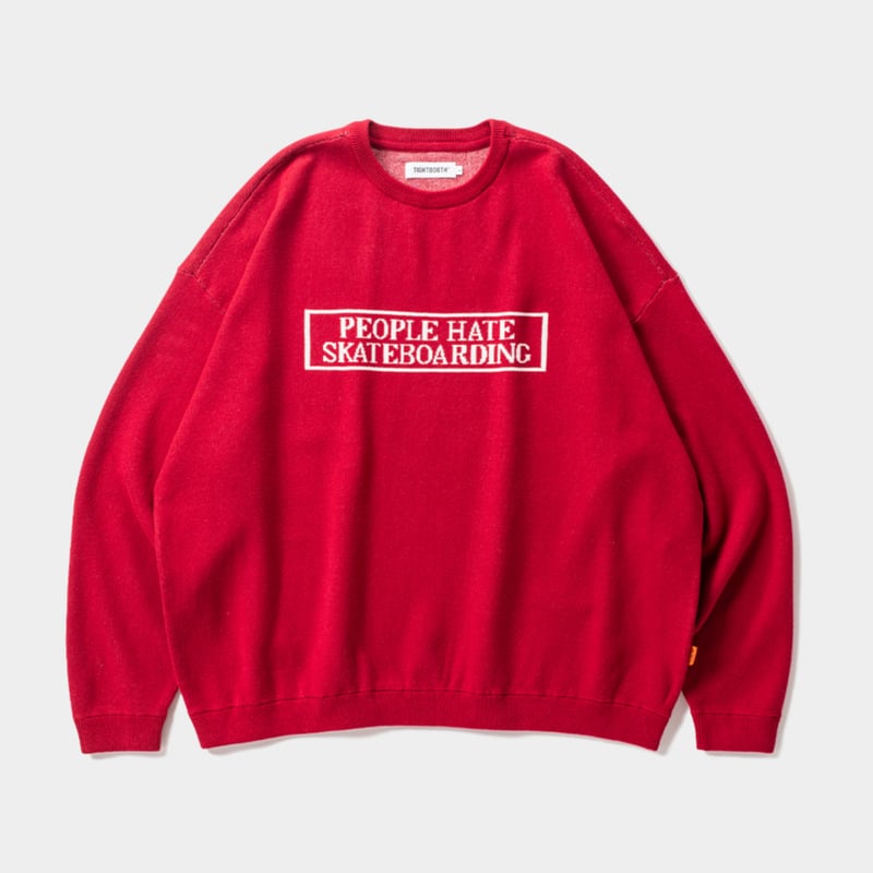 TIGHTBOOTH PEOPLE HATE SKATEBOARDING ニット TIGHTBOOTH | タイトブース | PEOPLE HATE SKATE SWEATE