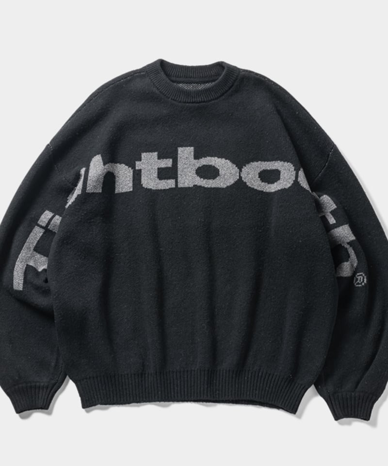 TIGHTBOOTH SPLICE KNIT SWEATERタイトブース黒ニット TIGHTBOOTH SPLICE KNIT SWEATERタイトブース黒ニット 【公式通販】