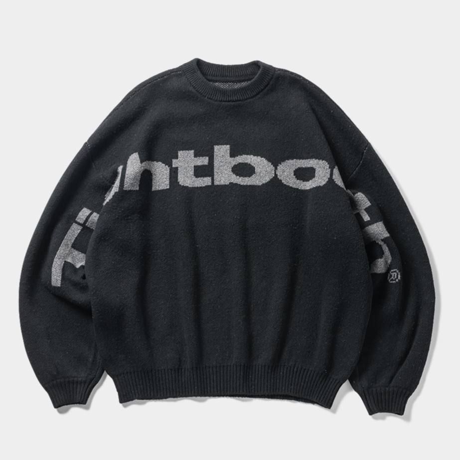 TIGHTBOOTH | タイトブース | BIG LOGO KNIT SWEATER | TIGHTBOOTH | タイトブース | BIG LOGO KNIT SWEATER |