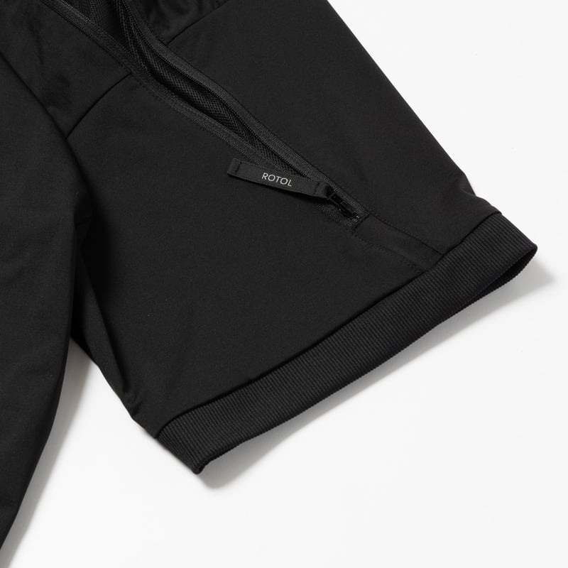 【即完】rotolロトル23ssセットアップ BLACK ROTOL | ロトル | VENTILATION TECH SHORT SLEEVE TEE