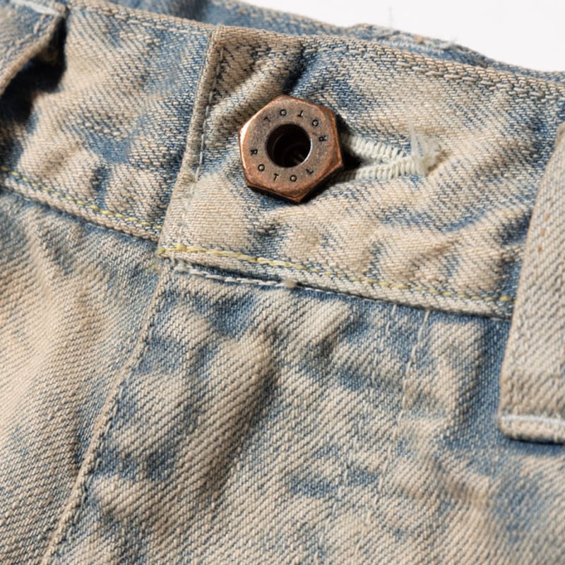どるちゃん ROTOL | ロトル | TRIPLE SEAMS 6P DENIM WIDE BLEACH