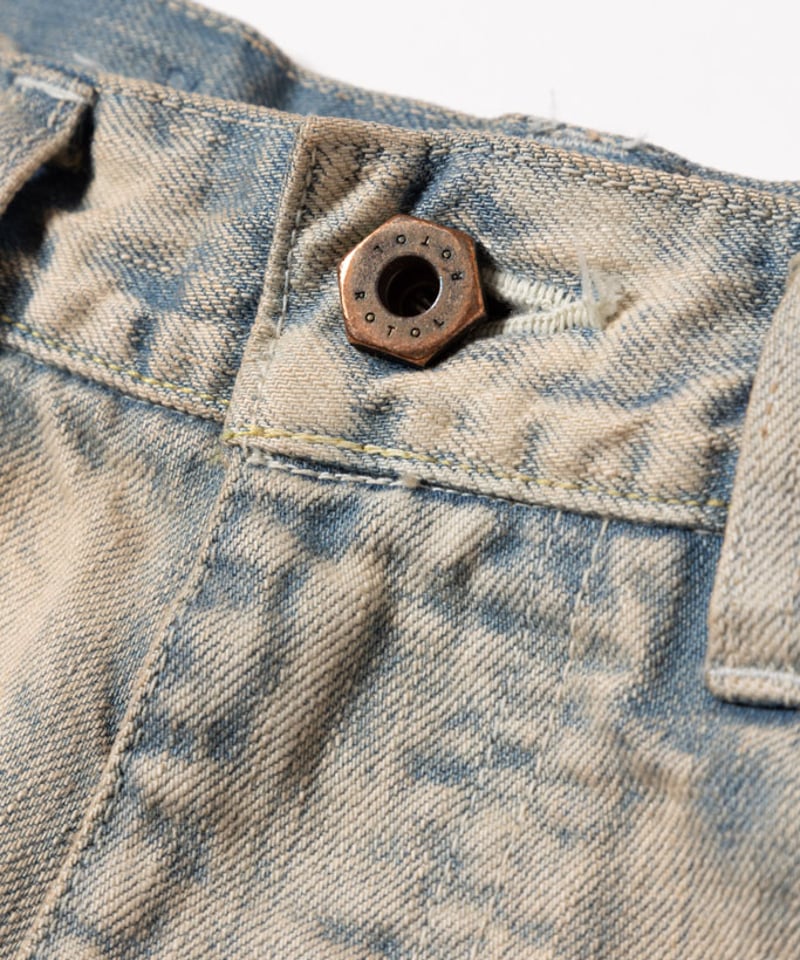 ROTOL | ロトル | TRIPLE SEAMS 6P DENIM WIDE BLEACH
