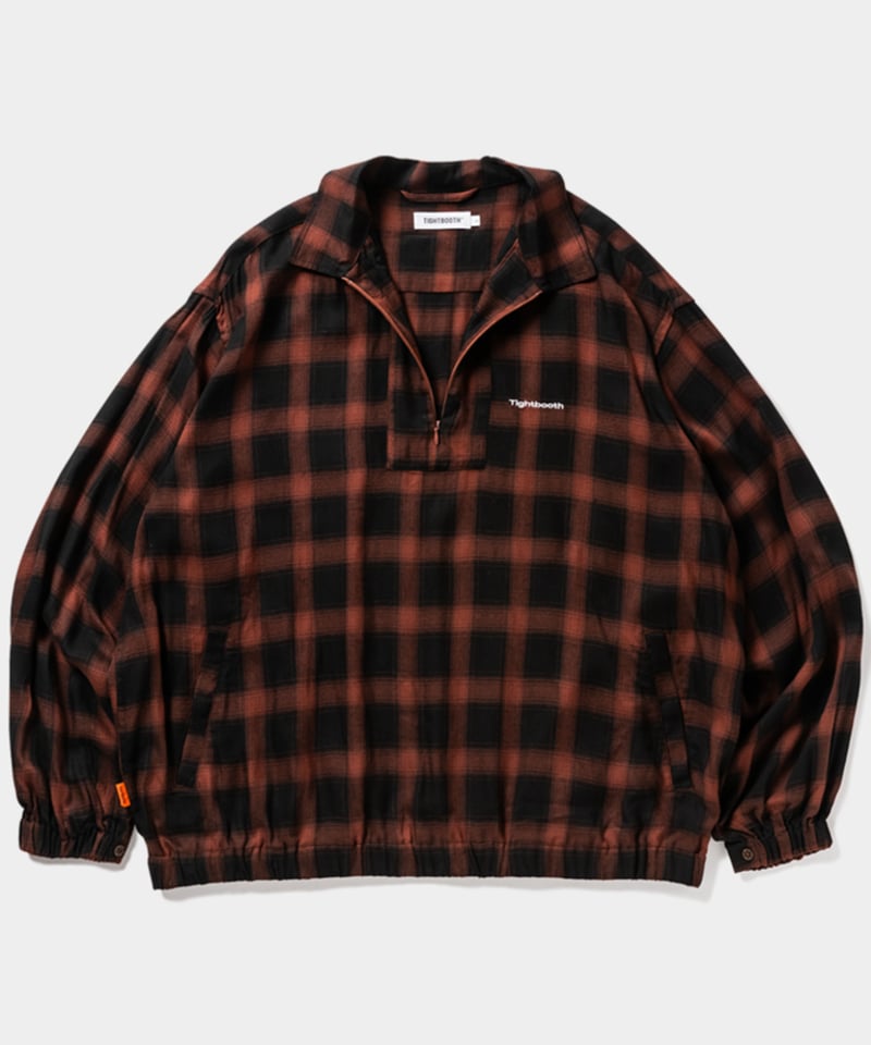 トップス TIGHTBOOTH TIGHTBOOTH | タイトブース | PLAID HALF ZIP L/S SHIRT
