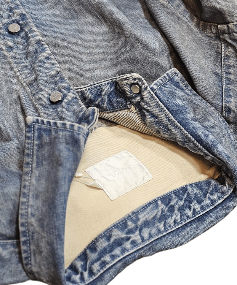ジャケット・アウター ROTOL SNAP BUTTON DENIM SHIRT DAMAGE ROTOL | ロトル | SNAP BUTTON DENIM SHIRT DAMAGE |