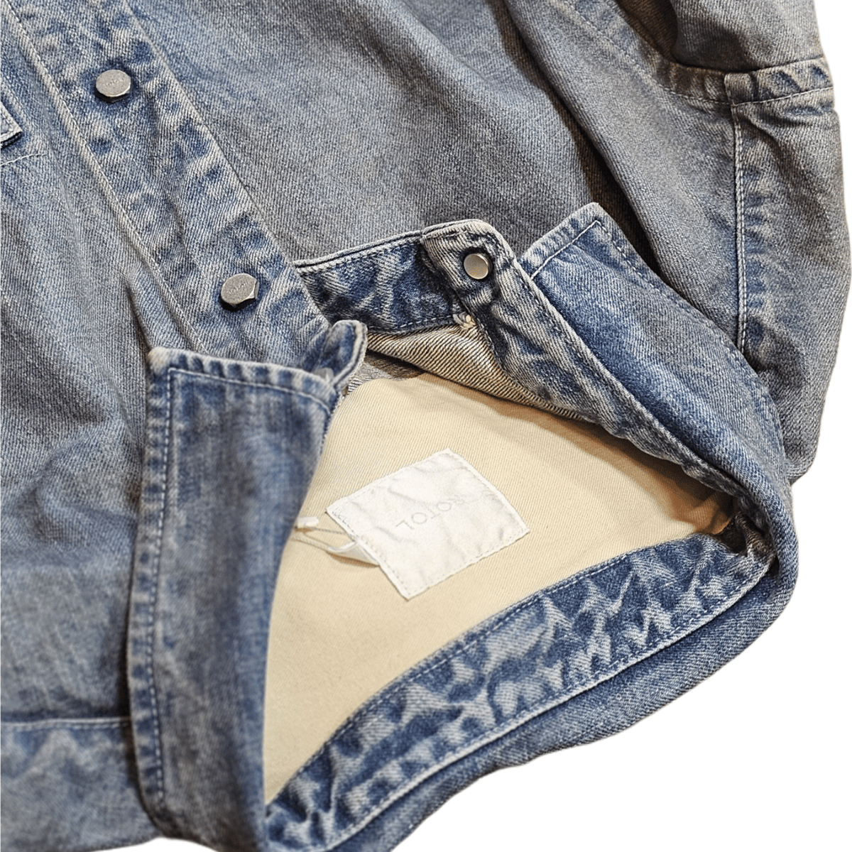 ジャケット・アウター ROTOL SNAP BUTTON DENIM SHIRT DAMAGE ジャケット・アウター ROTOL SNAP BUTTON DENIM SHIRT DAMAGE
