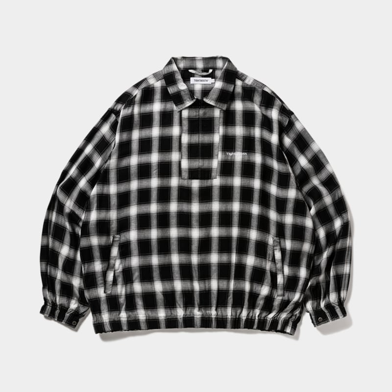 トップス TIGHTBOOTH PLAID HALF ZIP L/S SHIRT TIGHTBOOTH | タイトブース | PLAID HALF ZIP L/S SHIRT