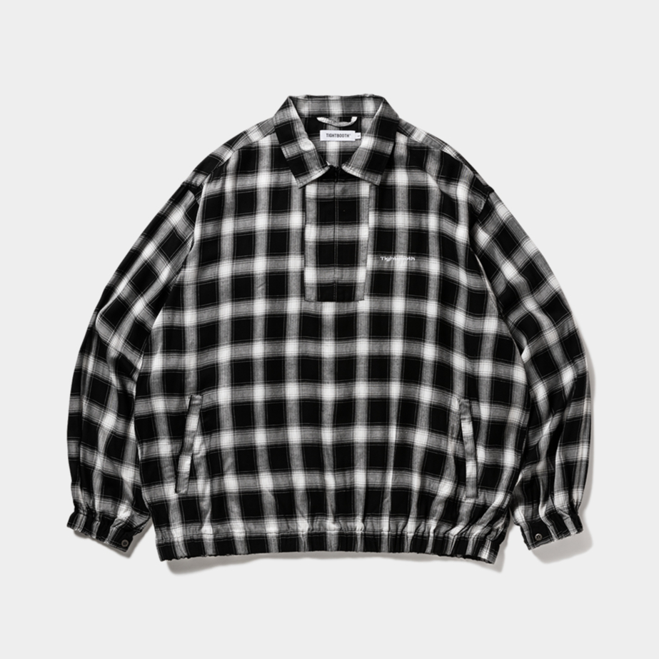 タイトブースtightboothチェック柄シャツ Lサイズ ブラック/ホワイト TIGHTBOOTH《タイトブース》TBPR / PLAID LS SHIRT(FW25-S01) | 公式
