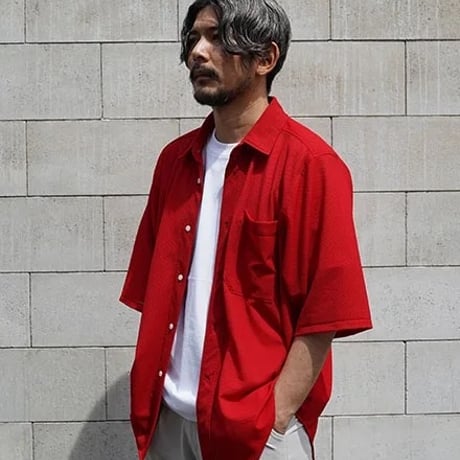 FAKIE STANCE | フェイキースタンス | Waffle Mesh Shirt RED | シャツ
