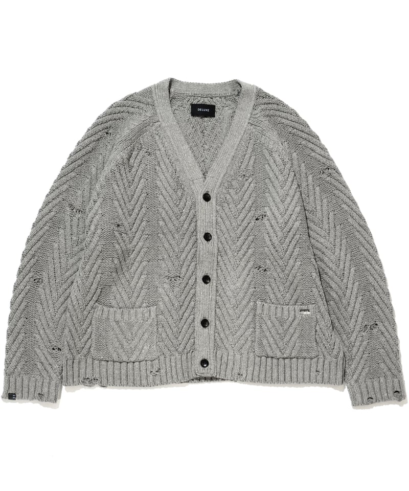 DELUXE / デラックス | SAVAGE SPAGHETTII | ダメージカーディガン DELUXE / デラックス | SAVAGE SPAGHETTII | ダメージカーディガン