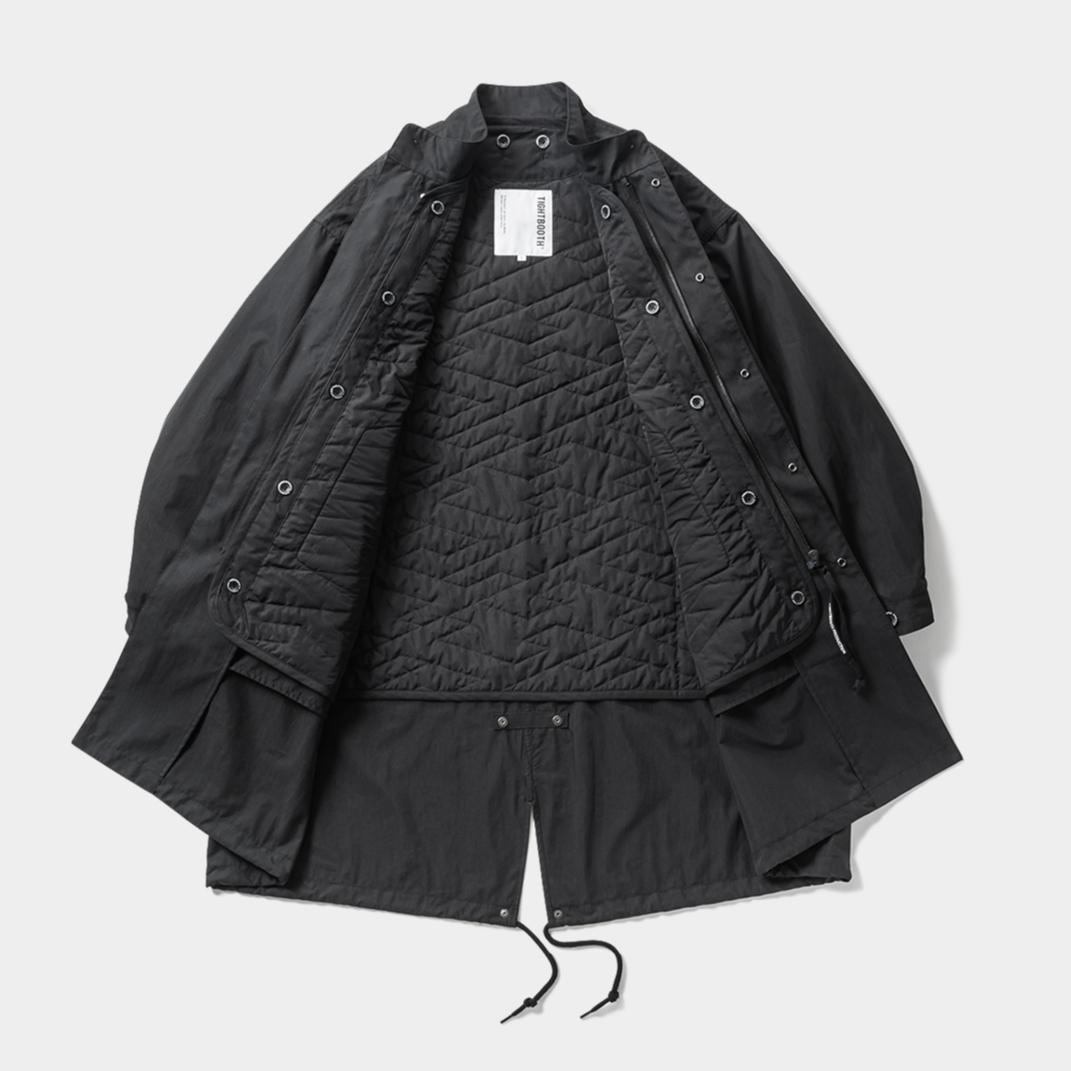 即完TIGHTBOOTH / TB-65 FISH TAIL PARKA 黒 L tightbooth 野村訓市着 TB-