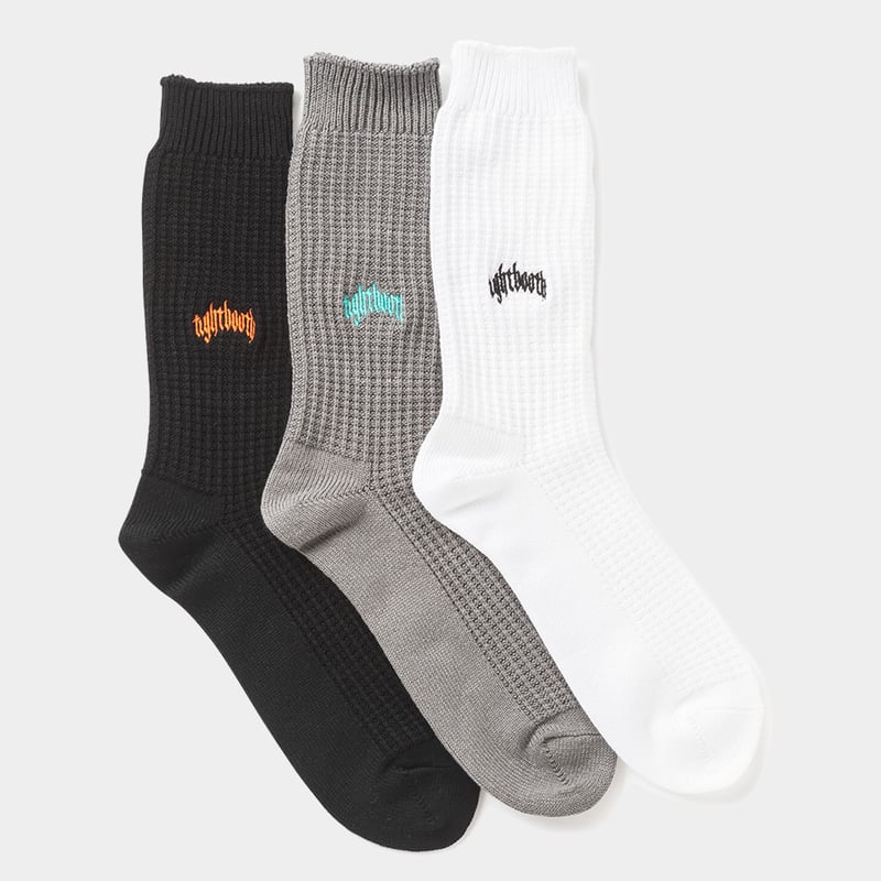 タイトブース tightbooth ワッフル TIGHTBOOTH | タイトブース | COLLEGE WAFFLE SOCKS | ワッ