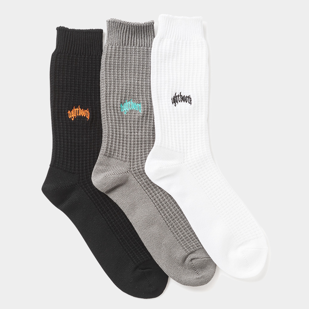 TIGHTBOOTH | タイトブース | COLLEGE WAFFLE SOCKS | ワッ