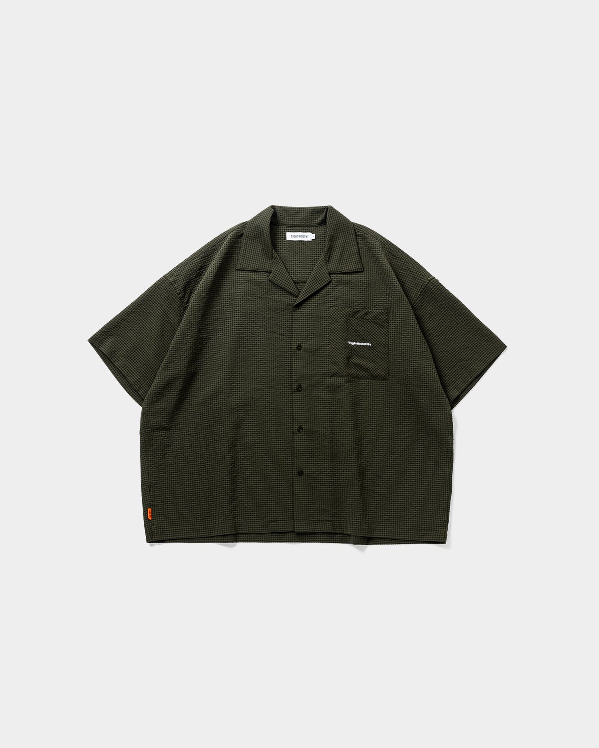 【新品・未使用品】TIGHTBOOTH®︎ NEIGHBORHOOD オリーブ TIGHTBOOTH | タイトブース | SEERSUCKER ALOHA | オープンカラ