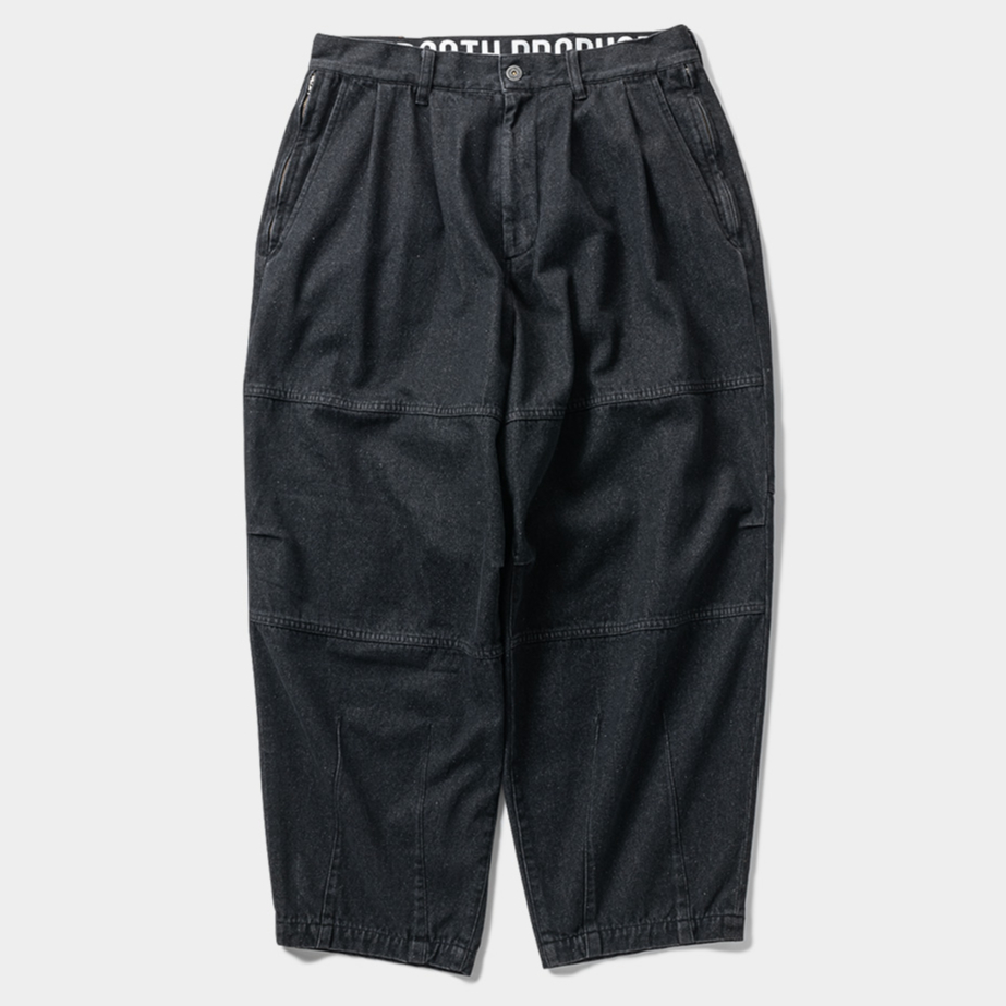 TIGHTBOOTHタイトブースクロップドパンツブラック黒バルーンパンツXL TIGHTBOOTHタイトブースクロップドパンツブラック黒バルーン