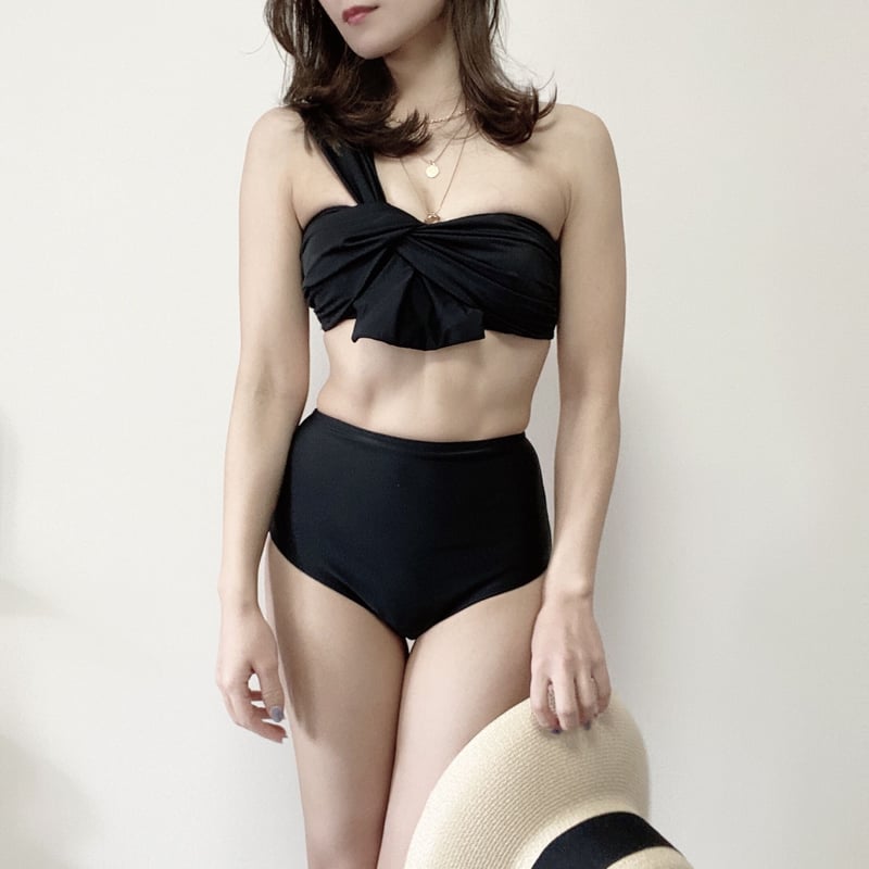 スタイルアップ★Cupshe★シャーリング ワンショルダー 水着 618uLPwCLuL._UY1000_.jpg
