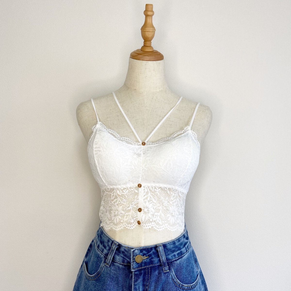 SKALA レースブラトップ レースブラトップ【TB0014】 | pistachio