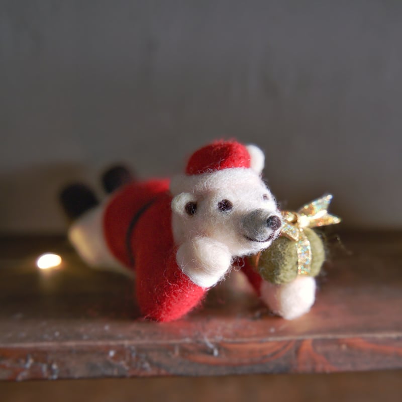 ✿羊毛フェルト✿オレンジ✿ぶたさん✿soda✿ ✿羊毛フェルト✿オレンジ✿ぶたさん✿soda