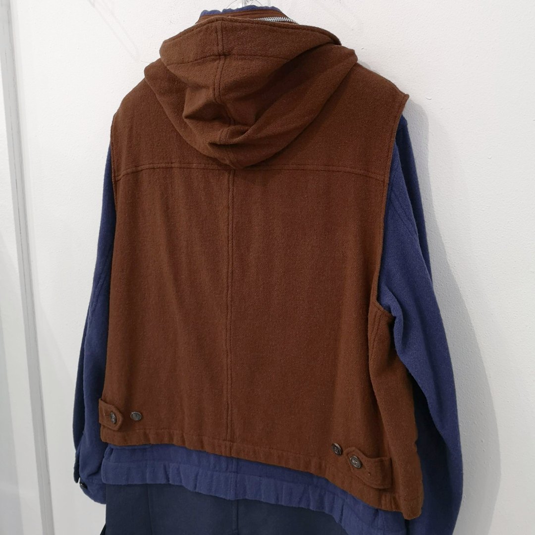 アンダーカバー　ニットレイヤードコート 新品 定価20万円 アンダーカバー 21aw 秋冬 5way レイヤード