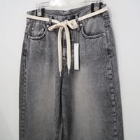 新品 定価37400円 ネオンサイン 24ss デザイン クロップド サルエル