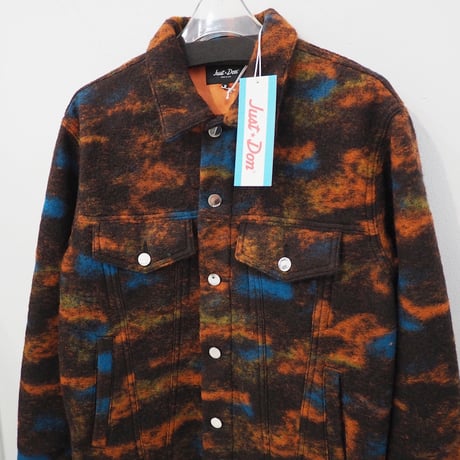 新品 定価169400円 ジャストドン 秋冬 ウール ブルゾン 茶 ブラウン  