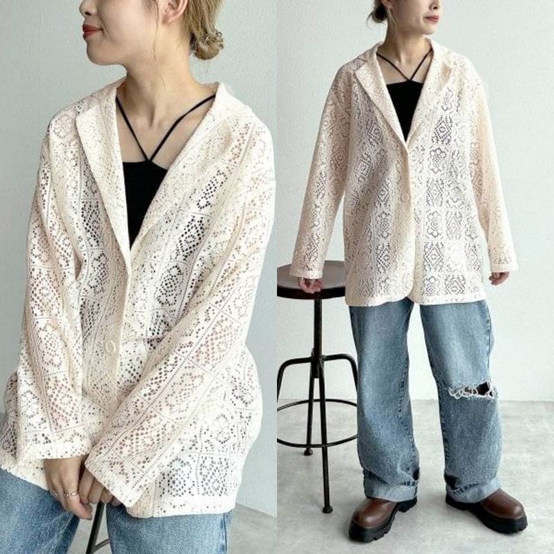 新品 定価9790円 ダブルクローゼット 春夏 シアー 総 レース 新品 定価9790円 ダブルクローゼット 春夏 シアー 総 レース
