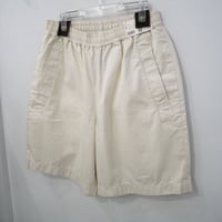 新品 ユニクロ x ルメール イージー ワイドフィット ショート パンツ ナチュラル メンズ M S