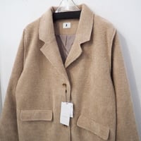 新品 定価13200円 カスタネ B 秋冬 オーバーサイズ シャギー テーラード ジャケット ベージュ レディース XL L M