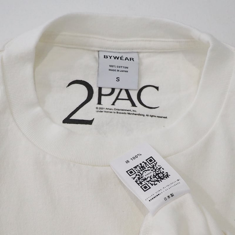 新品 定価10780円 バイウェア 公式 2PAC プリント ヘビーウェイト T